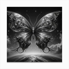 Butterfly In The Sky 20 Canvas Print