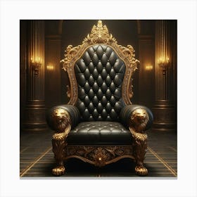 Throne Stock Videos & Royalty-Free Footage Canvas Print