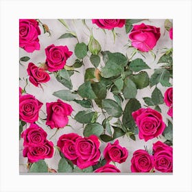 Pink Roses 2 Canvas Print