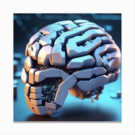 Futuristic Brain 15 Canvas Print