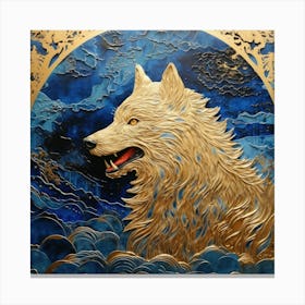 Wolf In The Sky Canvas Print