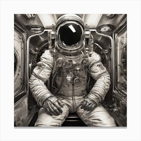 Astronaut In Space 2 Canvas Print