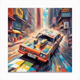 Hong Kong Car Canvas Print