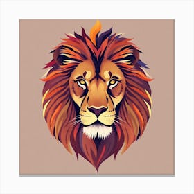 Lion Head 4 Canvas Print