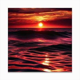 Sunset Painting, Ocean Painting, Ocean Painting, Ocean Painting, Ocean Canvas Print