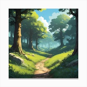 Forest Path Canvas Print