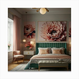 Pink Bedroom Canvas Print