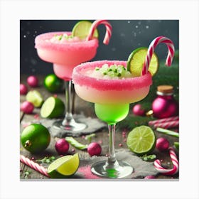 Grinch Margaritas Canvas Print