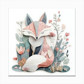 Paper Fox 2 Canvas Print