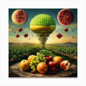 A Secret Society That Eats Fruit And Aliens Canvas Print