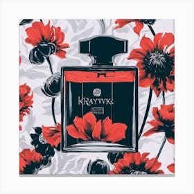 Red Poppy Perfume Canvas Print