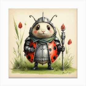 Ladybug Knight 1 Canvas Print