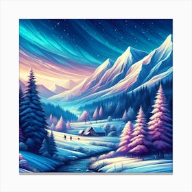 Winter Landscape 11 Canvas Print