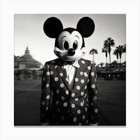 Mickey Mouse the freak owner of Mickey's Mad Mansion Canvas Print