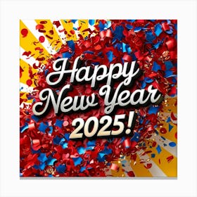 Happy New Year 2025 1 Canvas Print