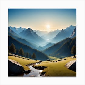 Mountain Landscape 7 Canvas Print