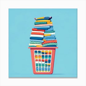 Laundry Basket Canvas Print