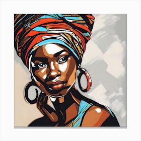 African Woman Canvas Print