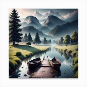 Landscape Painting 69 Canvas Print