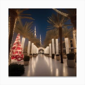 DUBAI CHRISTMAS SCENE Canvas Print