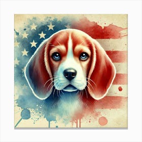 Watercolor Beagle 4 Canvas Print