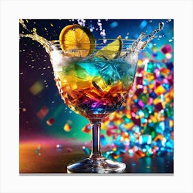 Rainbow Cocktail 1 Canvas Print