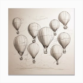 Air balloons 1 Canvas Print
