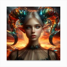 Elven Girl 17 Canvas Print