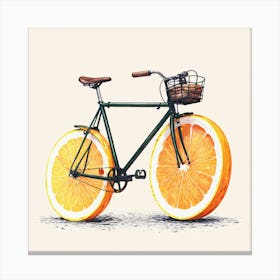 Orange Bicycle 5 Canvas Print