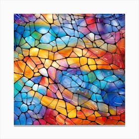 Stained Glass Background 3 Canvas Print