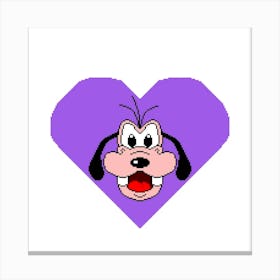 Goofy Heart Canvas Print