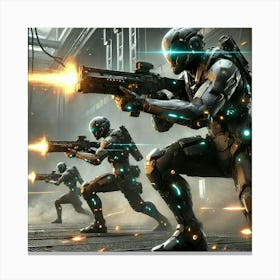 Asterian Shock Troopers Ranged Engagement Canvas Print