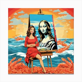 Mona Lisa 3 Canvas Print