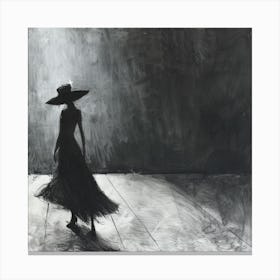 Woman In Hat 3 Canvas Print