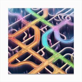 Maze texture Canvas Print