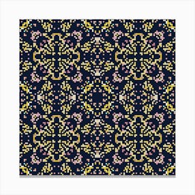 Embroidered Pattern Canvas Print