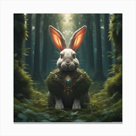 Rabbit In The Forest 52 Canvas Print