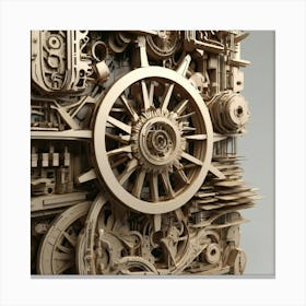 Steampunk Clock Canvas Print