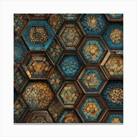Hexagonal Pattern Canvas Print