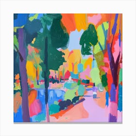 Abstract Park Collection Hyde Park London 2 Canvas Print