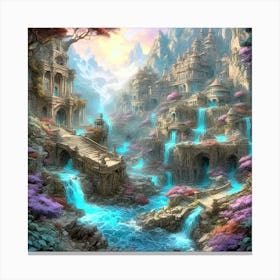 Fairytale Waterfall Canvas Print