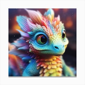 Cute dragon Canvas Print