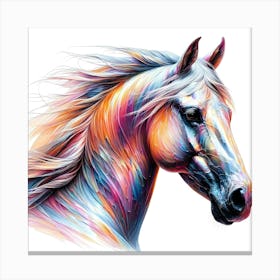 Creative Horse Visual 10 Canvas Print