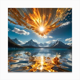 Golden Sun 25 Canvas Print