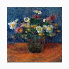 Daisies In A Vase 2 Canvas Print