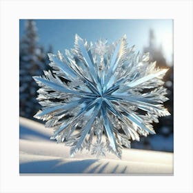 Snow Crystal Canvas Print