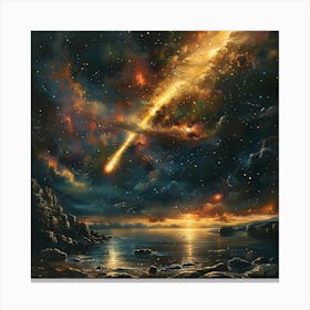 Comet In The Sky, Impressionism And Surrealism Canvas Print