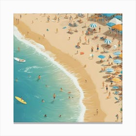 Day At The Beach 6 Canvas Print