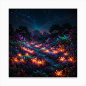 Night In The Garden 3 Canvas Print