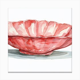 Pink Bowl Canvas Print